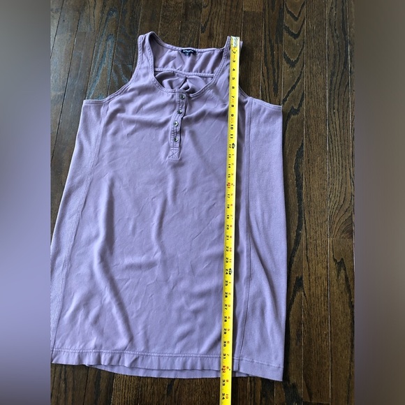 Splendid Women’s L Promenade Faded Purple Ribbed Henley Tank Dress - VGUC! - Picture 12 of 14